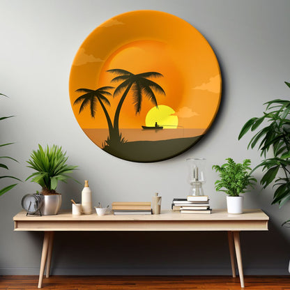 Inspiring Sunrise Decorative Ceramic Wall Plate