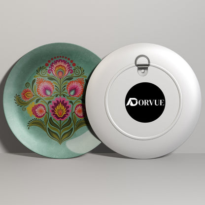 Vibrant Petals Decorative Ceramic Wall Plate