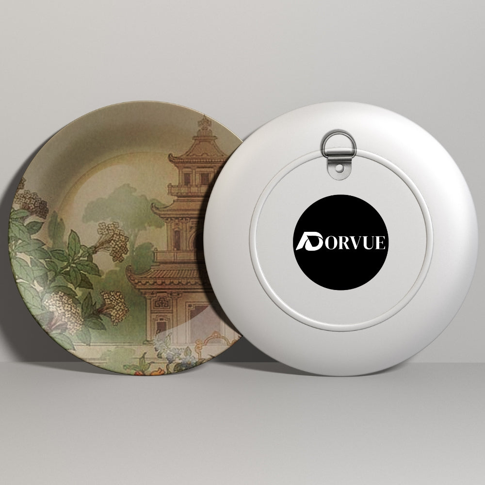 Cultural Elegance Decorative Ceramic Wall Plate