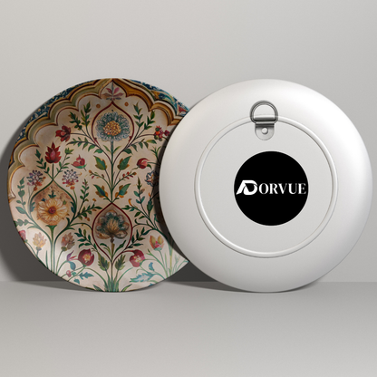 Floral Symphony Decorative Ceramic Wall Plate