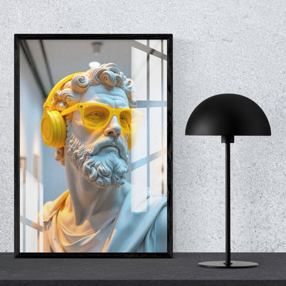Neo Classical The Neon Icon Metal Print With or Without Frame Wall Art