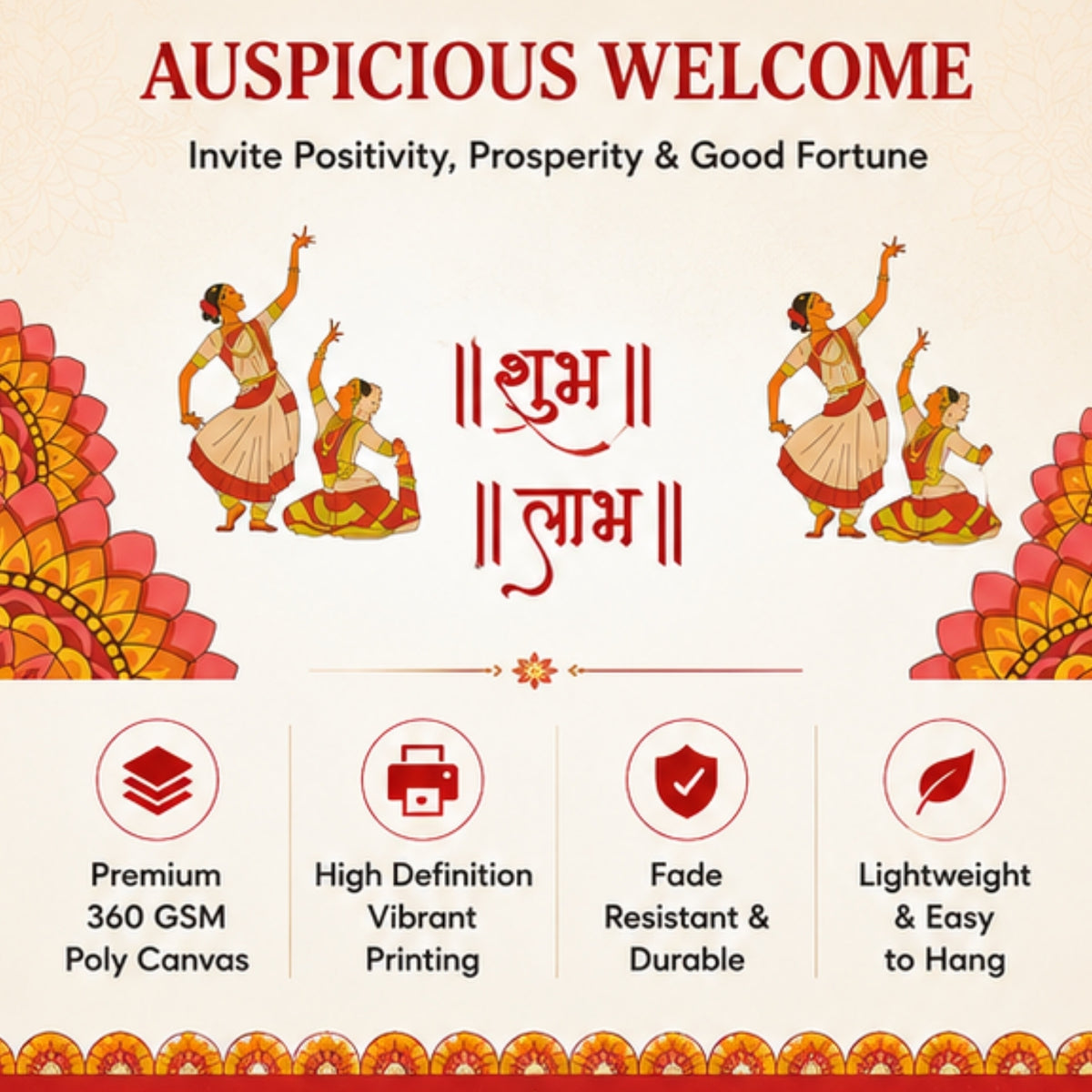 Shubh Labh Toran for Main Door Entrance, Pooja Mandir & Housewarming Gift