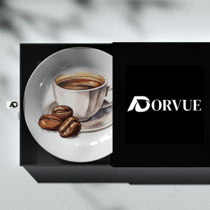 Beans & Brews Home Decor Ceramic Wall Plate