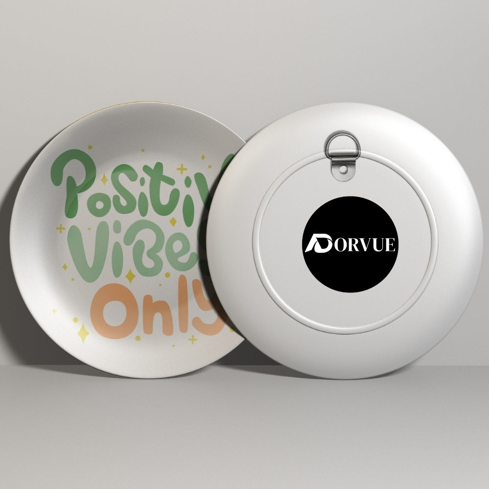 Positive Vibes Only Home Decor Ceramic Wall Plate