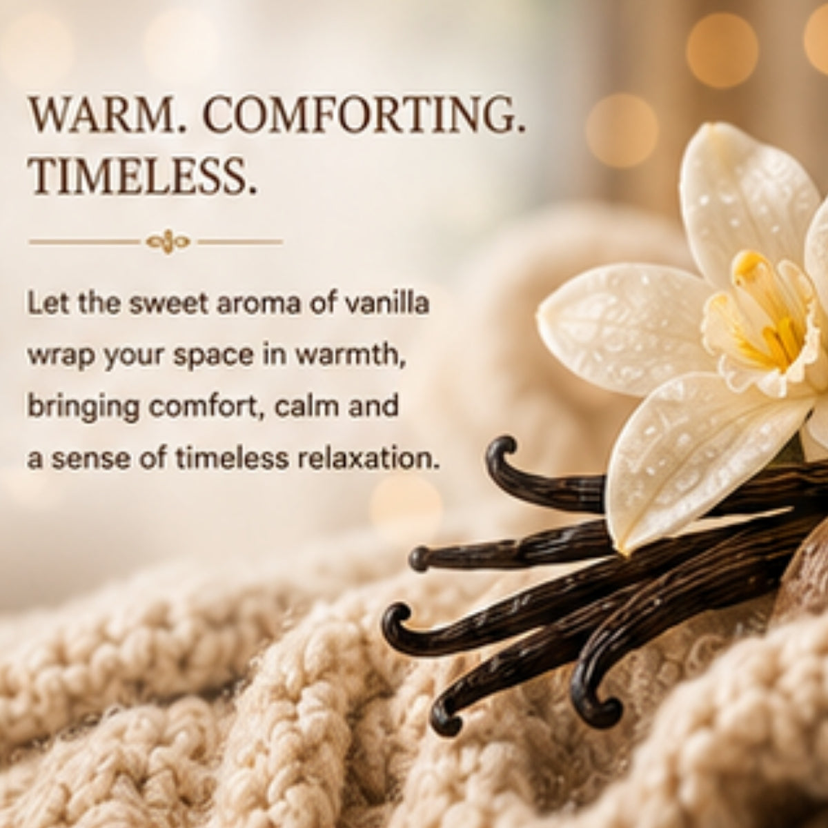 Vanilla Scented Candle for Home Decor & Gifting | Natural Soy Wax Aromatherapy Candle