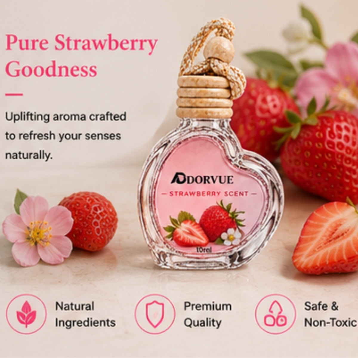Strawberry Automatic Air Car Freshener 10ml