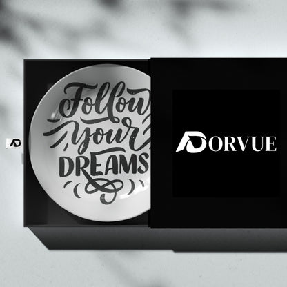 Follow Your Dreams Home Decor Ceramic Wall Plate