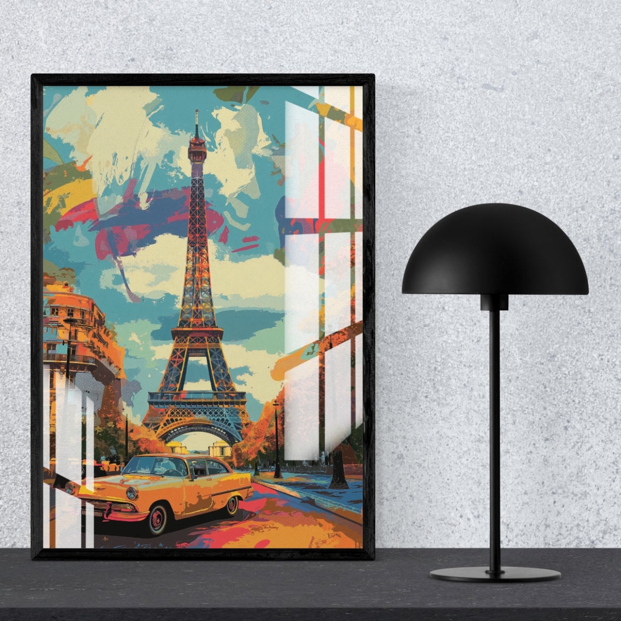 Paris in Color Metal Print With or Without Frame Wall Art