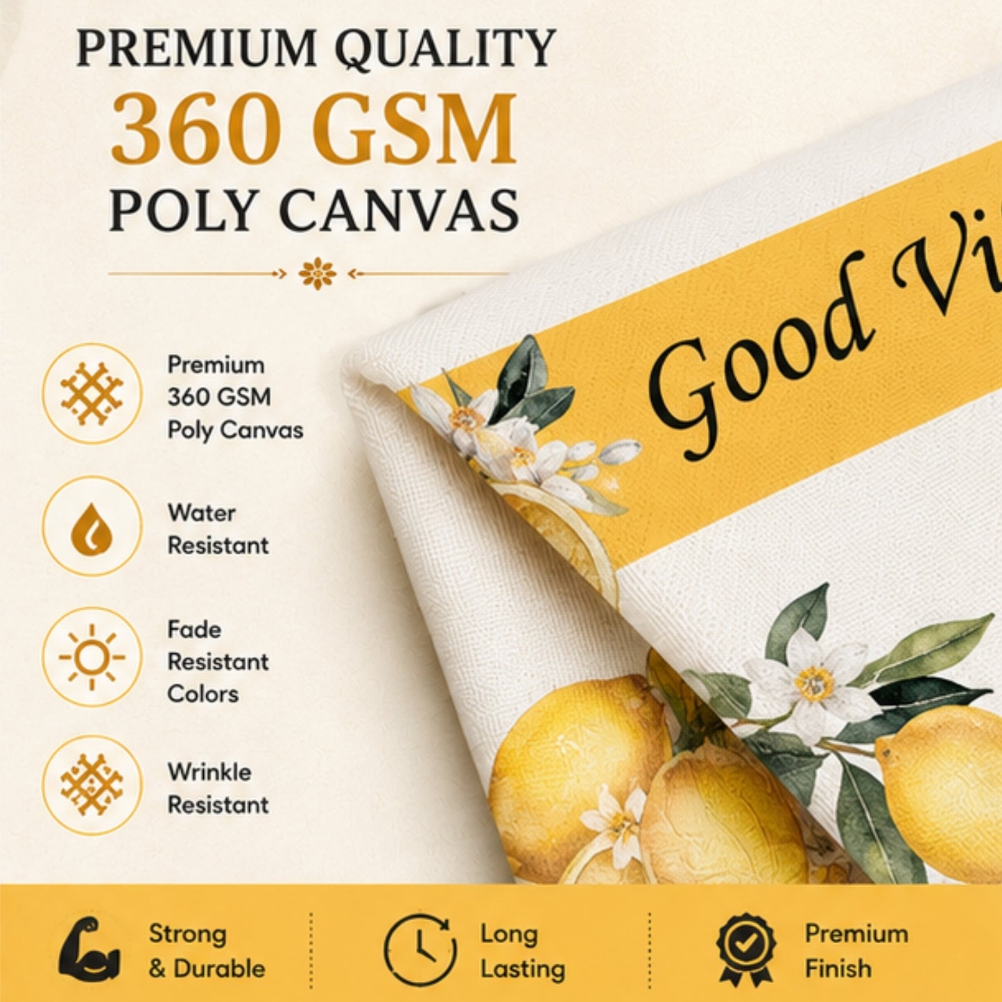 Good Vibes Only Toran for Main Door Entrance, Pooja Mandir & Housewarming Gift