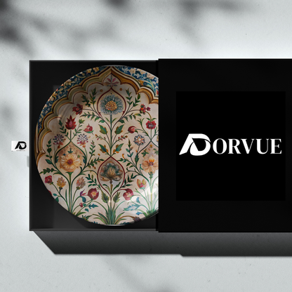 Floral Symphony Decorative Ceramic Wall Plate