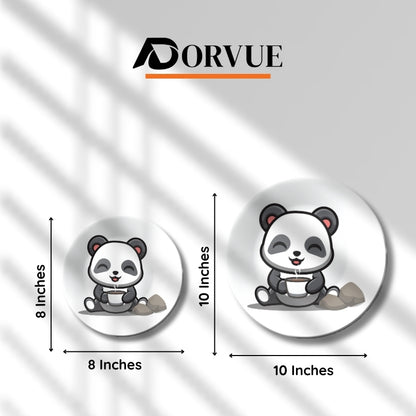 Bamboo Hug Decorative Ceramic Wall Plate