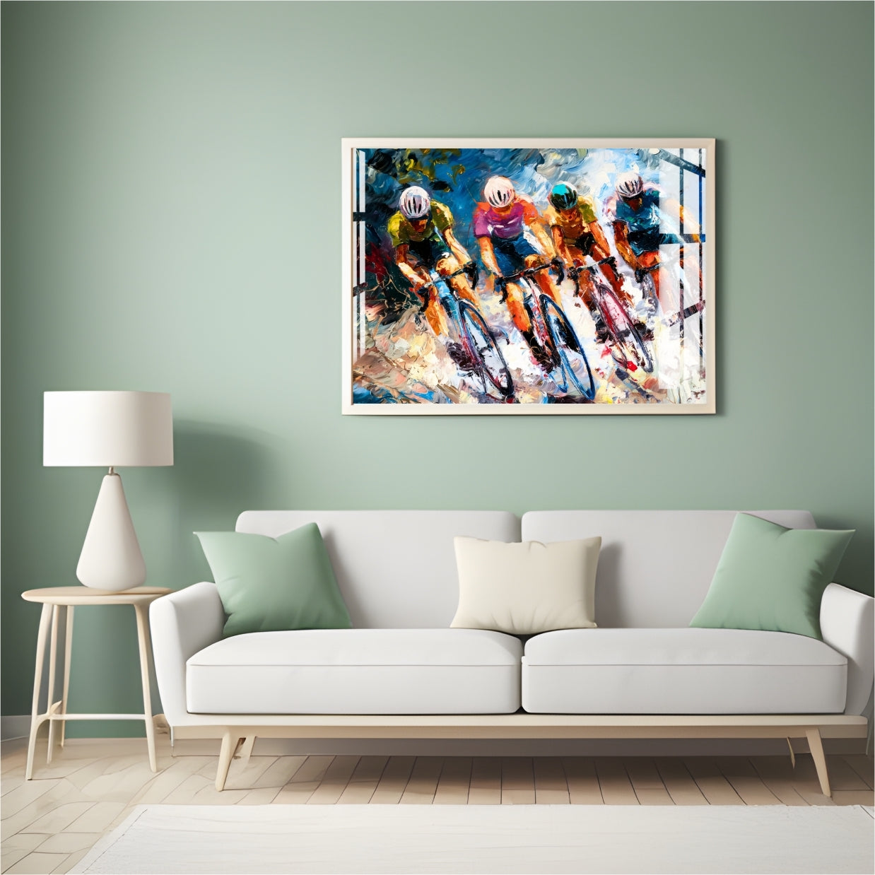 Peloton Rush Metal Print With or Without Frame Wall Art