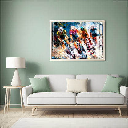 Peloton Rush Metal Print With or Without Frame Wall Art