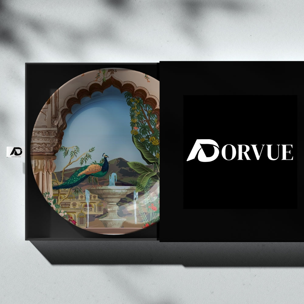 Royal Peacock Decorative Ceramic Wall Plate