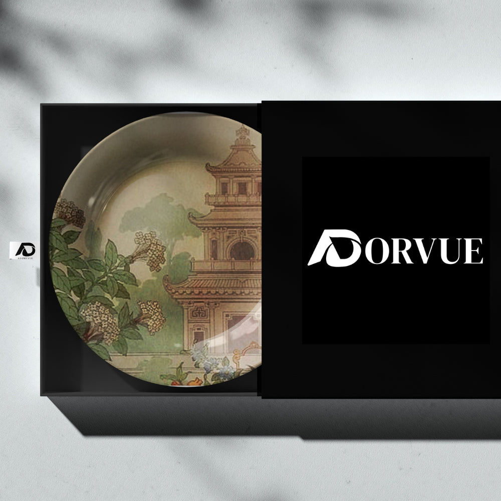Cultural Elegance Decorative Ceramic Wall Plate
