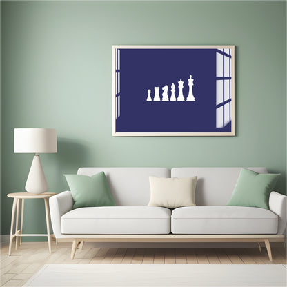 Silent Strategy Metal Print With or Without Frame Wall Art