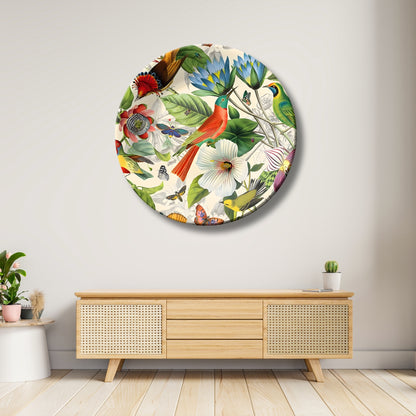 Hummingbird Colourful Ceramic Wall Plate Home Décor