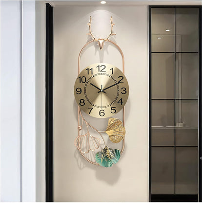 Oval Wall Clock 28X8 Inches