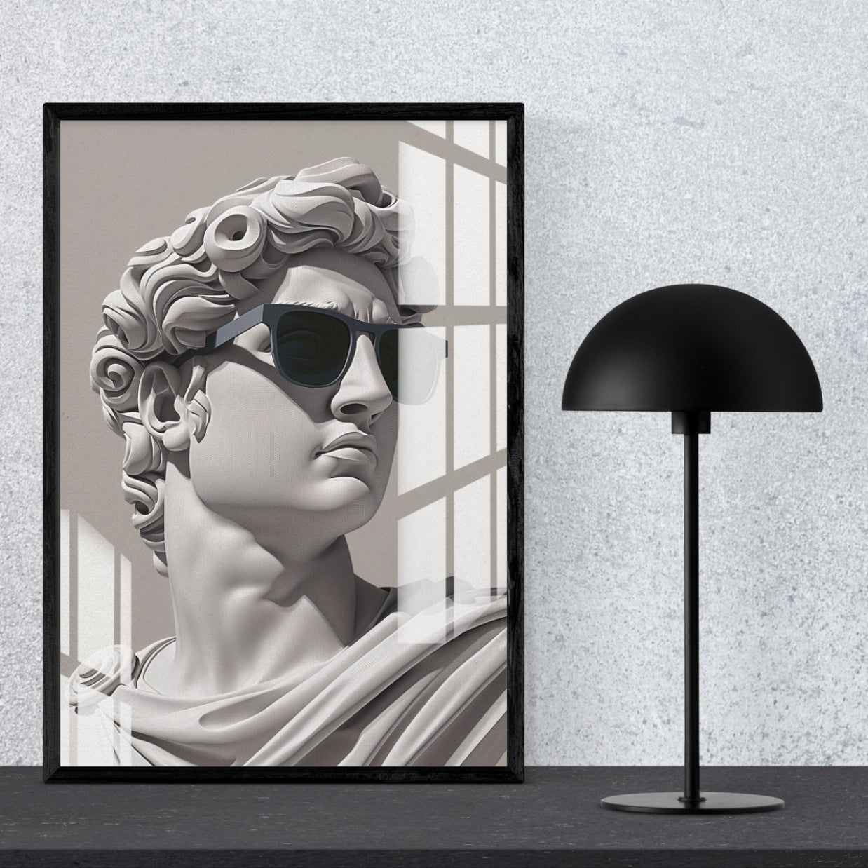 Neo Classical Cool Metal Print With or Without Frame Wall Art