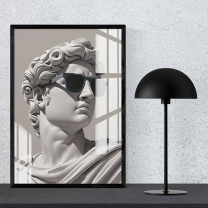 Neo Classical Cool Metal Print With or Without Frame Wall Art