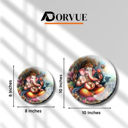 Shri Ganesha Ceramic Decorative Wall Plate