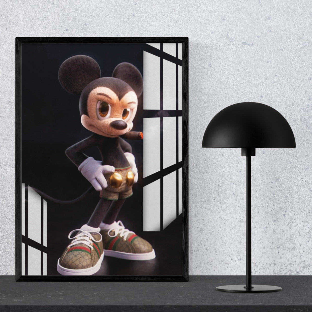 Urban Rebel Mouse Metal Print With or Without Frame Wall Art