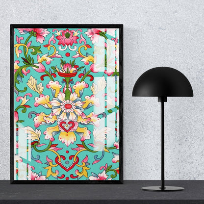 Royal Bloom Metal Print With or Without Frame Wall Art