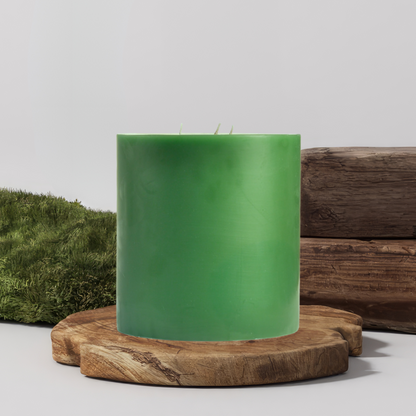 90% Soy 10% Paraffin 3 Wick Handmade Pillar Candle 6X3 Inches