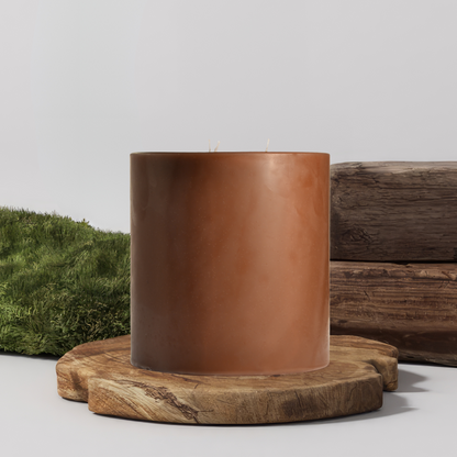90% Soy 10% Paraffin 3 Wick Handmade Pillar Candle 6X3 Inches