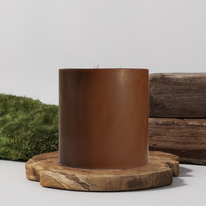 90% Soy 10% Paraffin 3 Wick Handmade Pillar Candle 6X3 Inches