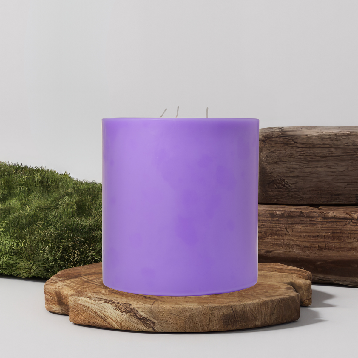 90% Soy 10% Paraffin 3 Wick Handmade Pillar Candle 6X3 Inches