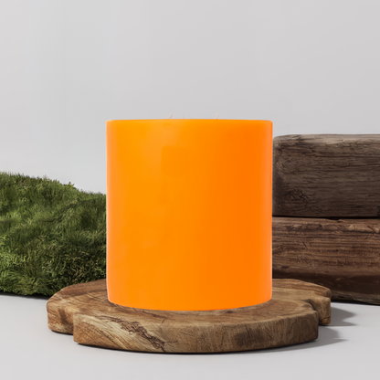 90% Soy 10% Paraffin 3 Wick Handmade Pillar Candle 6X3 Inches
