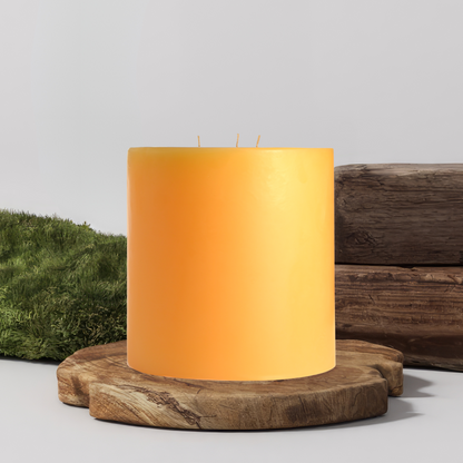 90% Soy 10% Paraffin 3 Wick Handmade Pillar Candle 6X3 Inches