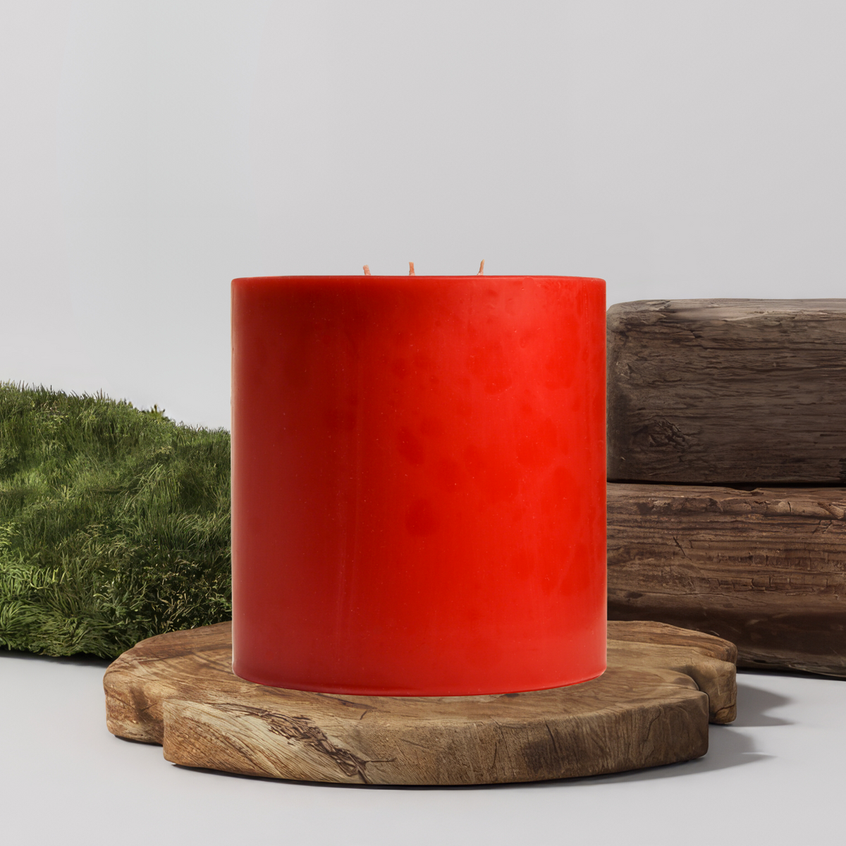 90% Soy 10% Paraffin 3 Wick Handmade Pillar Candle 6X3 Inches