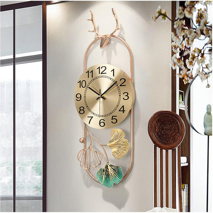 Oval Wall Clock 28X8 Inches