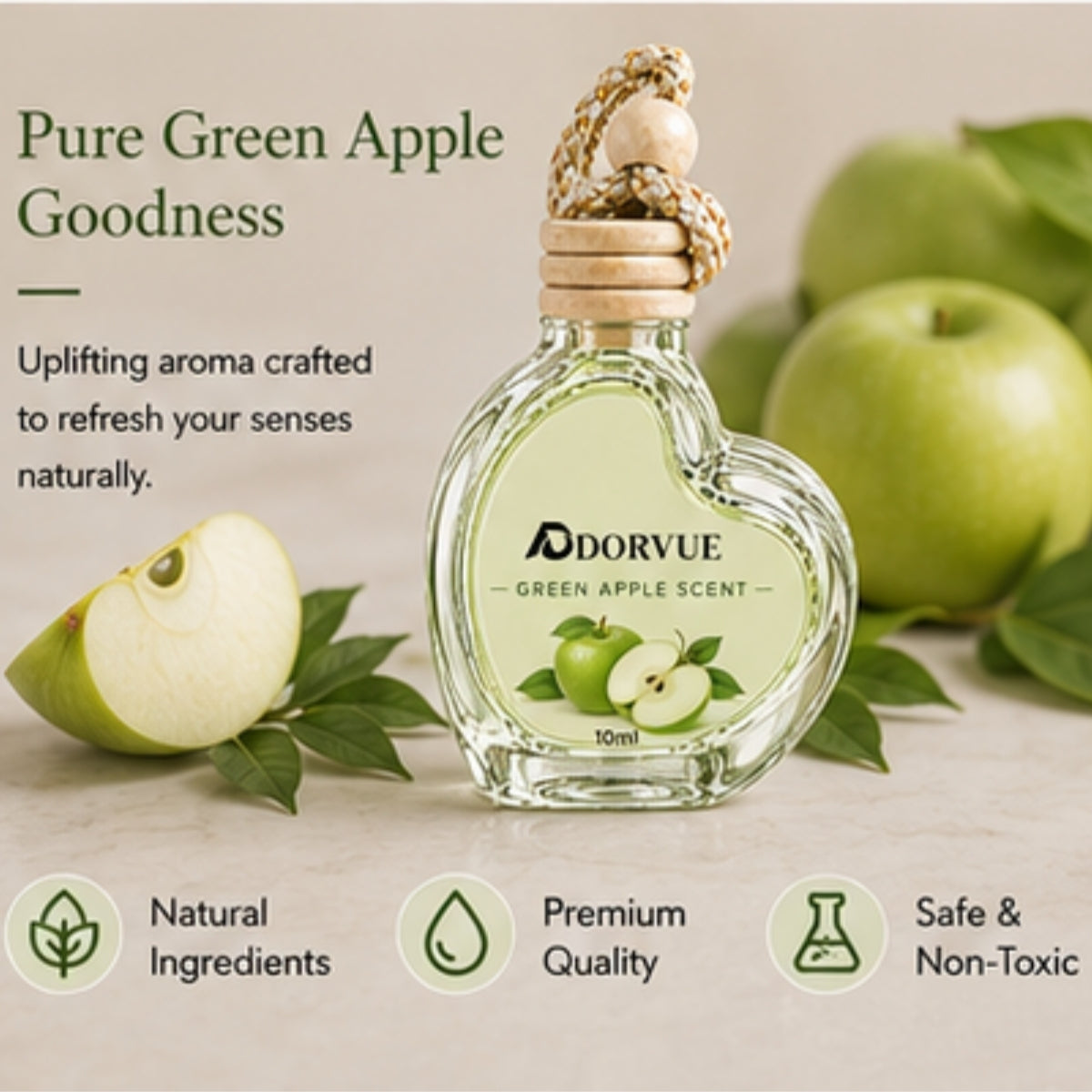 Green Apple Automatic Air Car Freshener 10ml