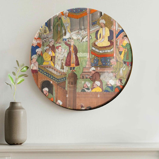 Babur and Humayun Victory Moment Decorative Wall Plate