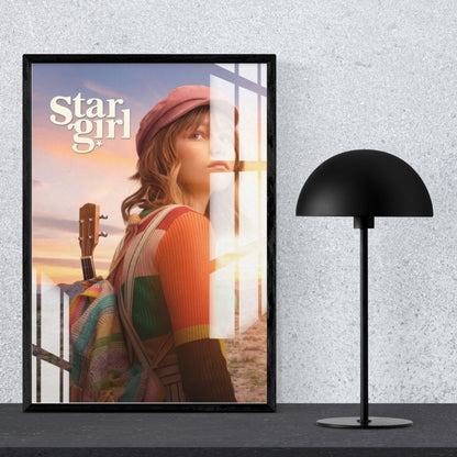 Star Girl Metal Print With or Without Frame Wall Art