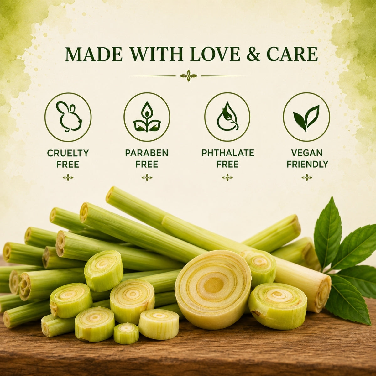 Lemongrass Scented Candle for Home Decor & Gifting | Natural Soy Wax Aromatherapy