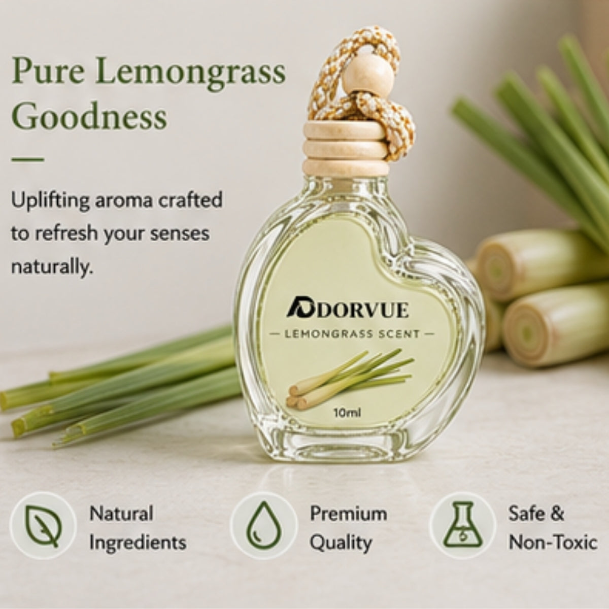 Lemongrass Automatic Air Car Freshener 10ml
