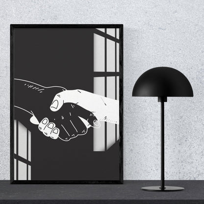 Unspoken Bond Metal Print With or Without Frame Wall Art