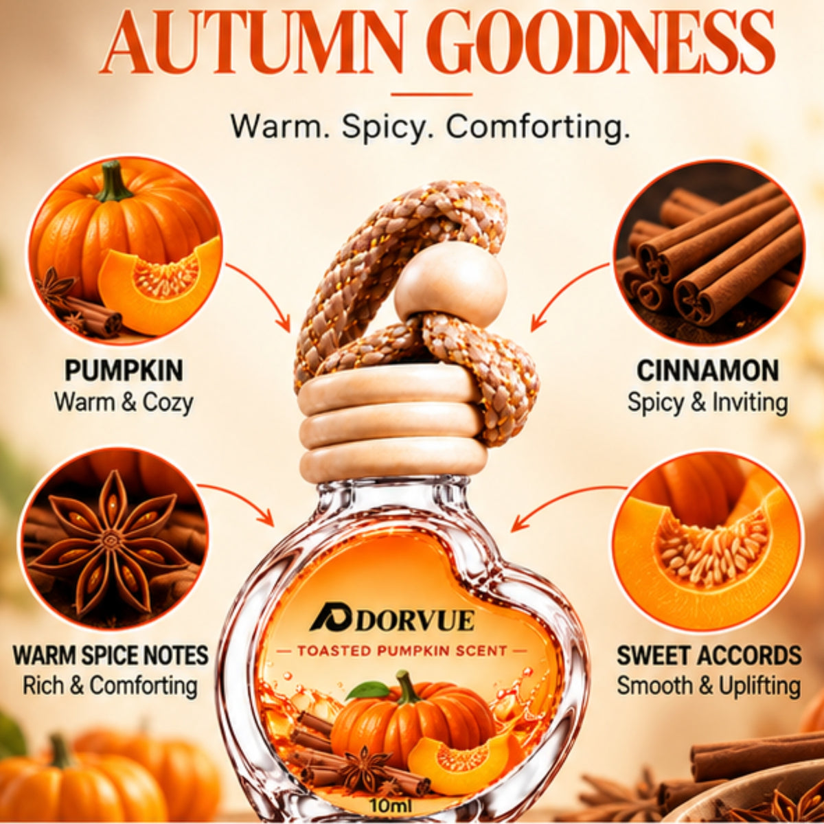 Toasted Pumpkin Automatic Air Car Freshener 10ml