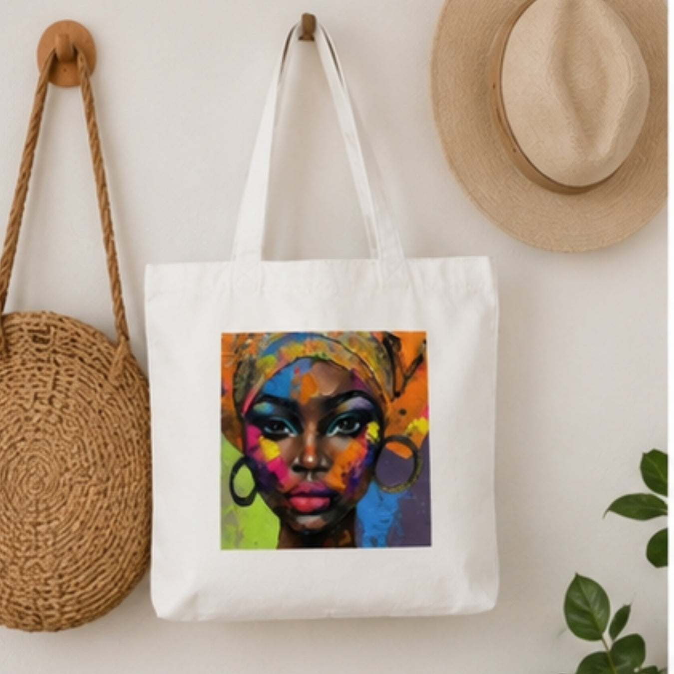 Abstract Premium Reusable Unique Art Printed Tote Bag Stylish Eco-Friendly Cotton Handbags, Canvas Bags for College, Shopping, Office, Travel, Grocery Runs, Beach Day and Casual Outings
