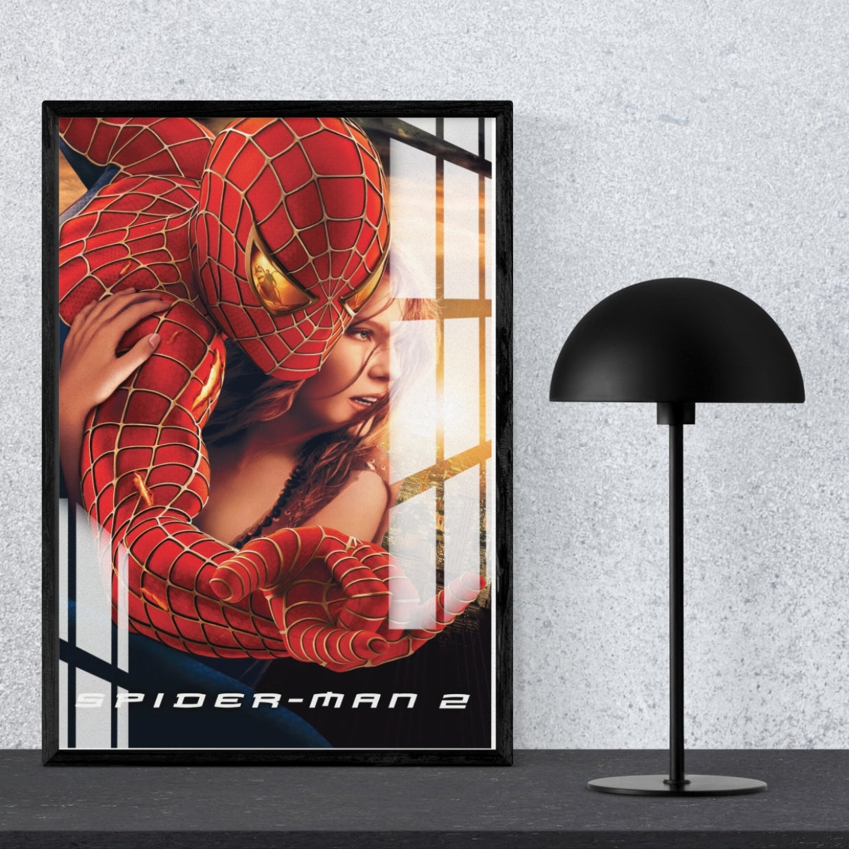 Webbed Hero Spider Man Metal Print With or Without Frame Wall Art