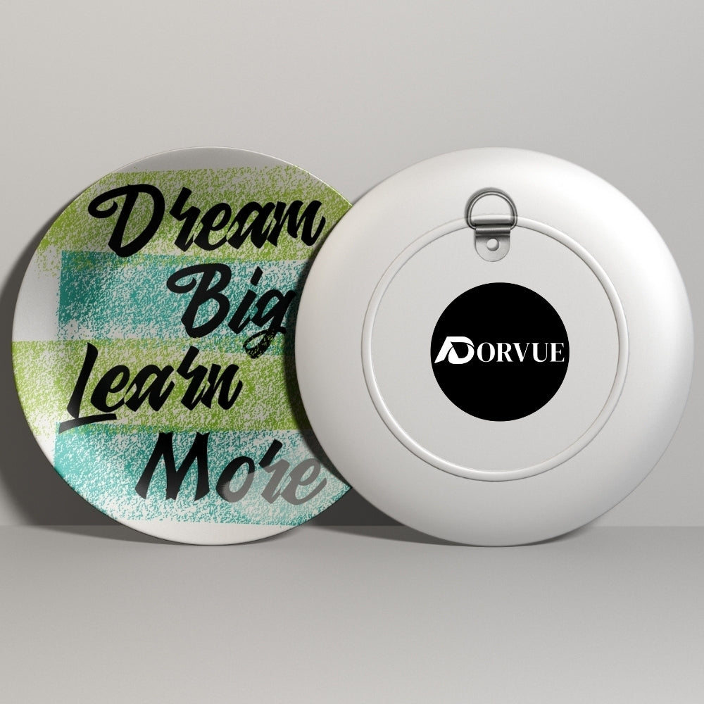 Dream Big Learn More Home Decor Ceramic Wall Plate