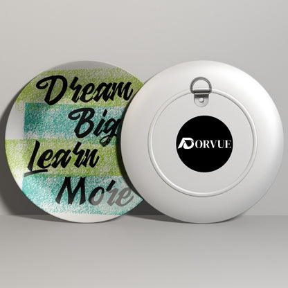 Dream Big Learn More Home Decor Ceramic Wall Plate