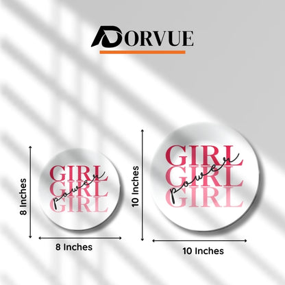 Girls Power Home Decor Ceramic Wall Plate