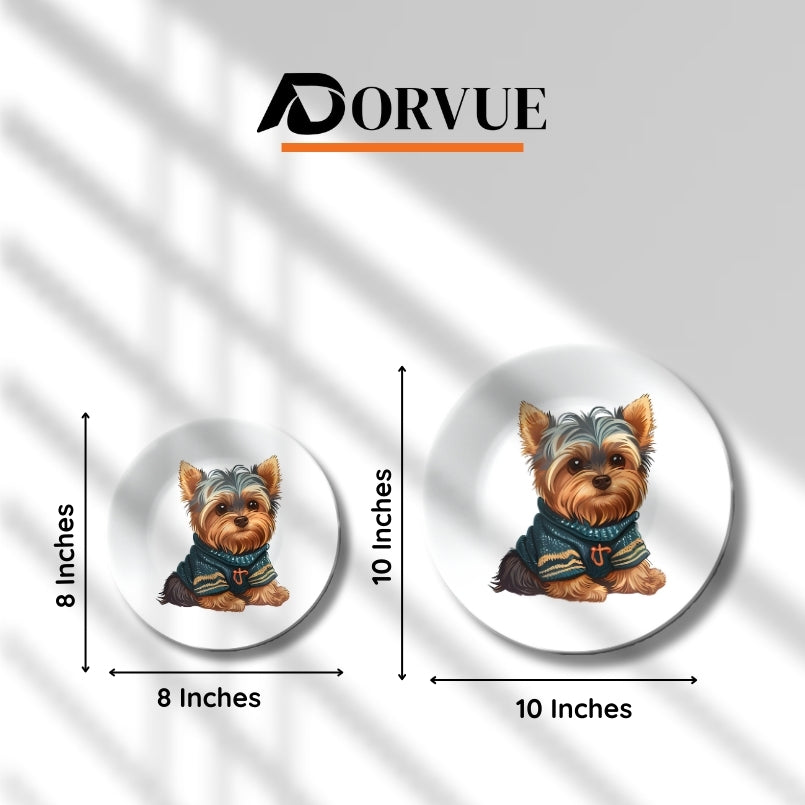 Puppy Love Kids Room Decor Ceramic Wall Plate