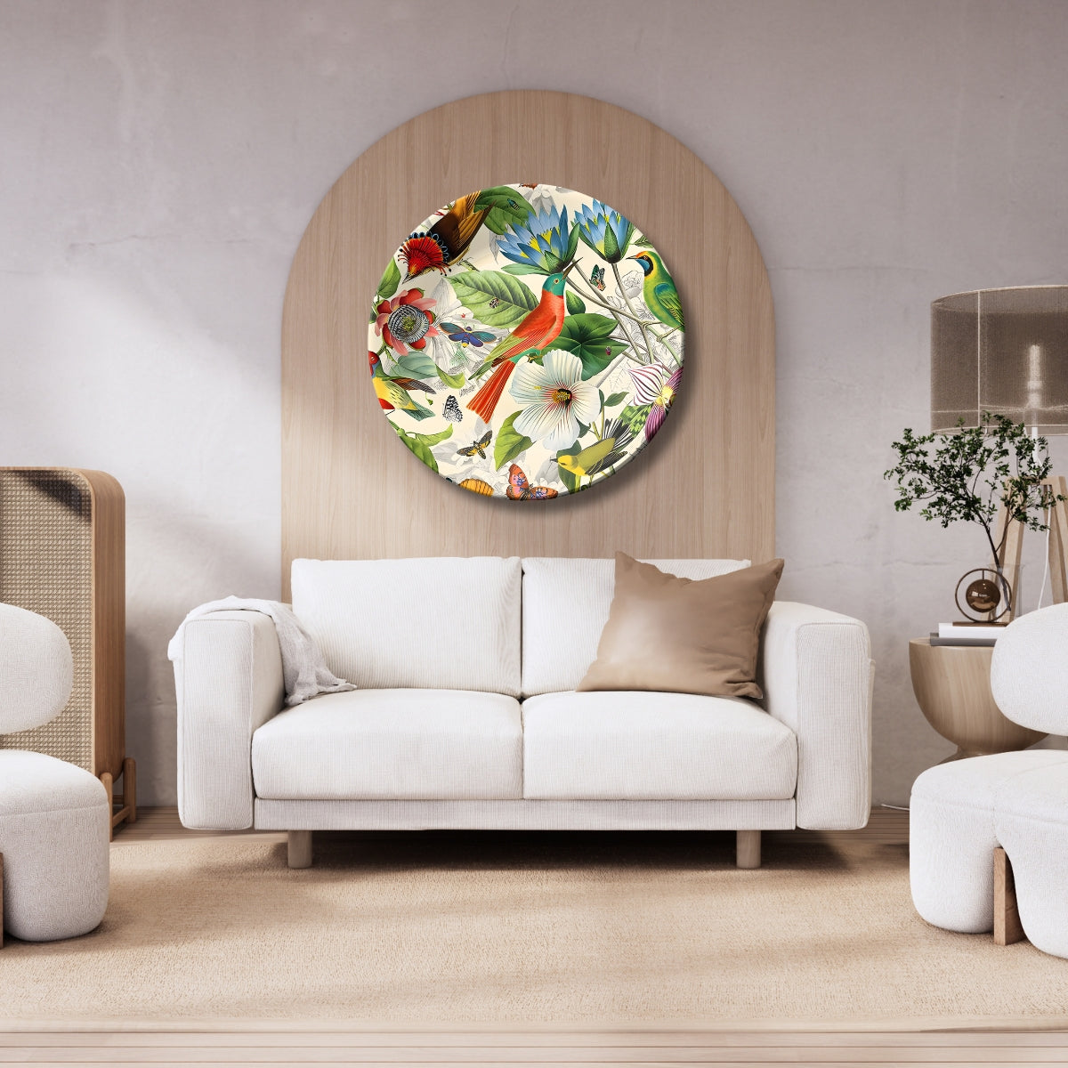 Hummingbird Colourful Ceramic Wall Plate Home Décor