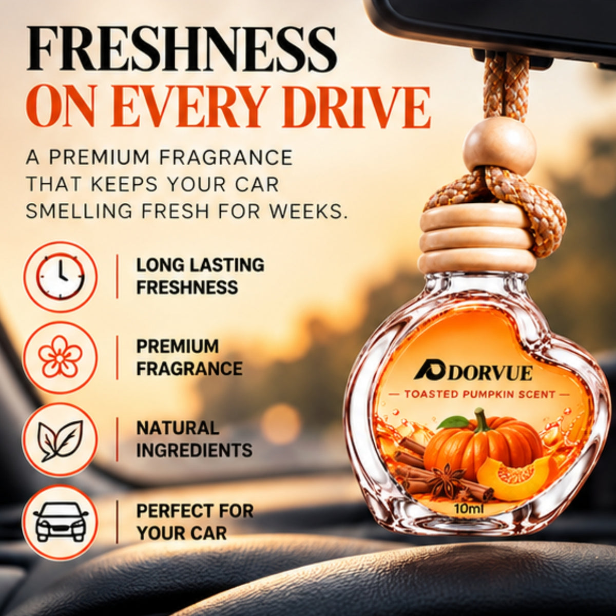 Toasted Pumpkin Automatic Air Car Freshener 10ml